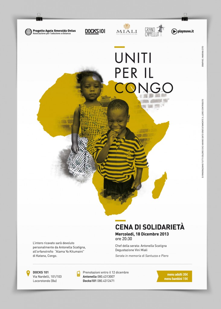 uniti per il congo poster
